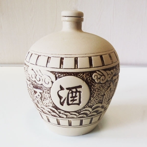內蒙古白泥酒字素燒陶瓷酒瓶