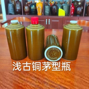 甘肅淺古銅茅型瓶